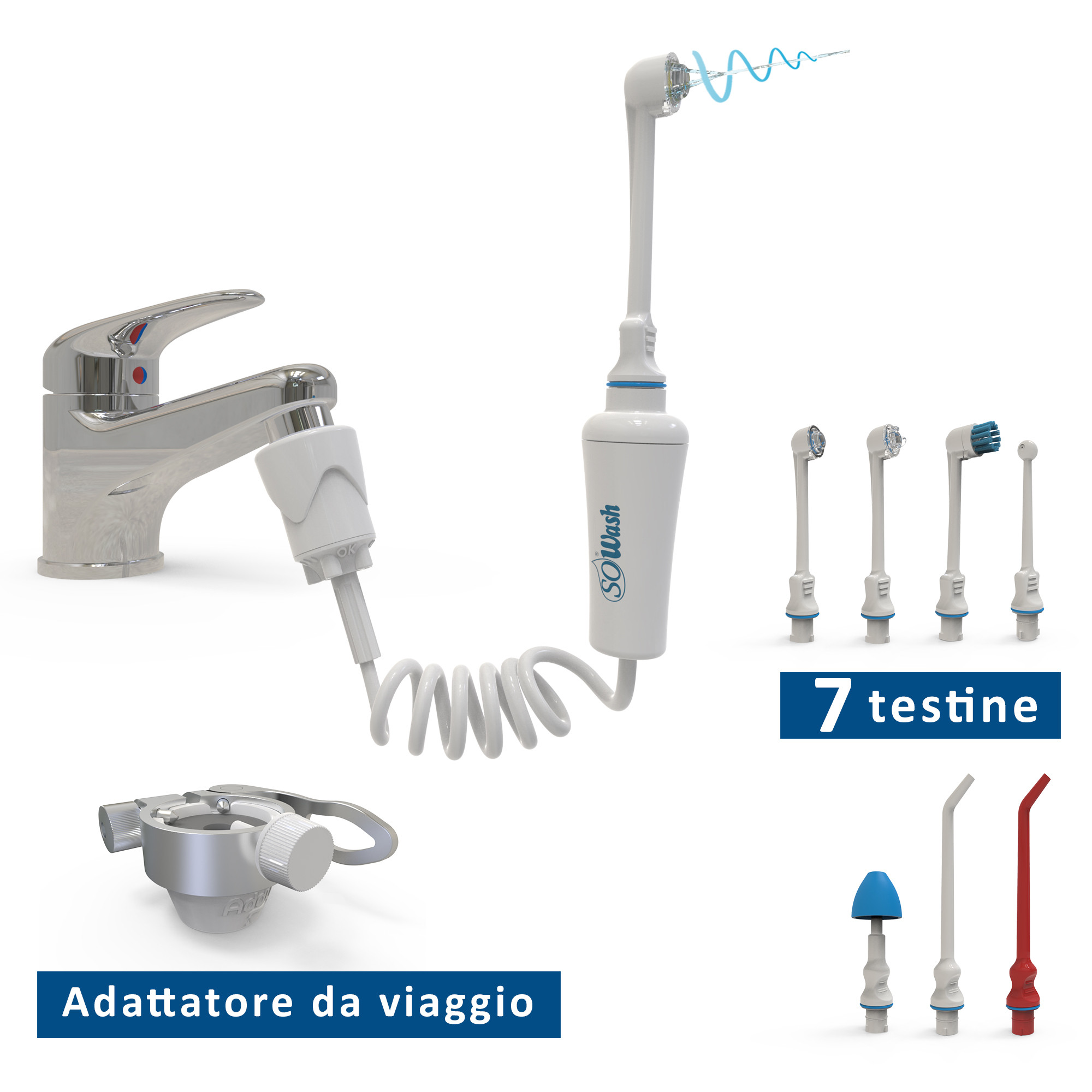 SOWASH DELUXE  idropulsore con tutti i suoi accessori