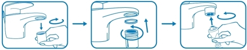 connector of SoWash to the tap and use the hydro-pulser.